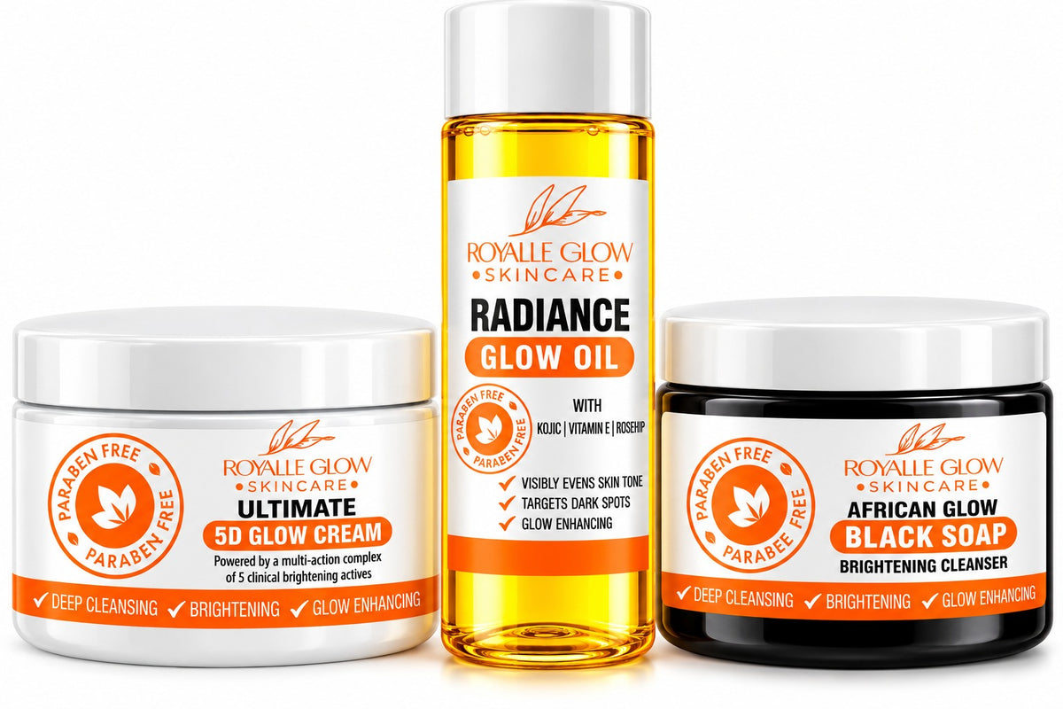 Royalle Glow 5D Ultimate Radiance Trio – 3-Piece Brightening Skincare Set