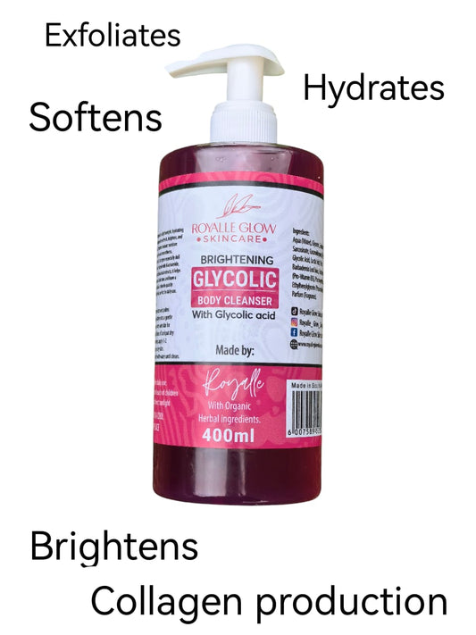 Royalle Glow Brightening Glycolic Body Cleanser 400ml