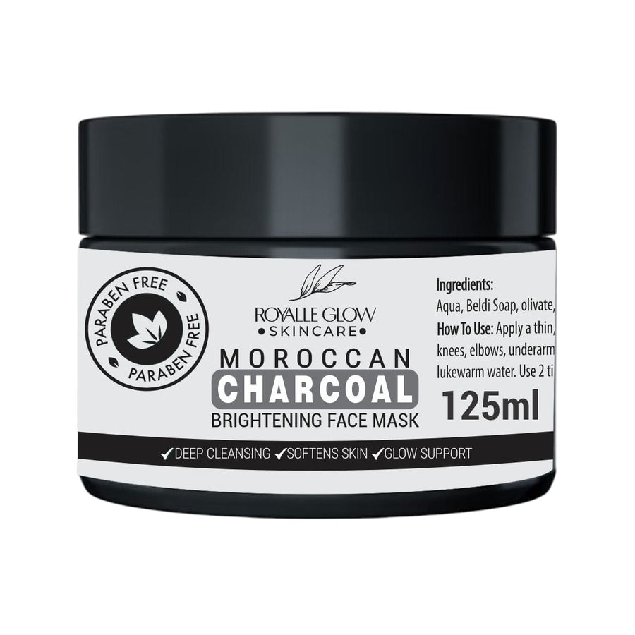 Moroccan Charcoal Brightening Face Mask 125ml