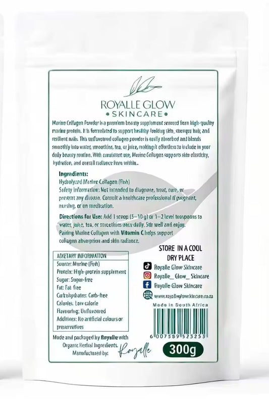Royalle Glow Skincare Marine Collagen Powder 300g