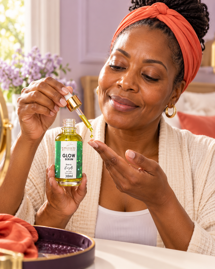 Glow Serum 30ml in an everyday setting