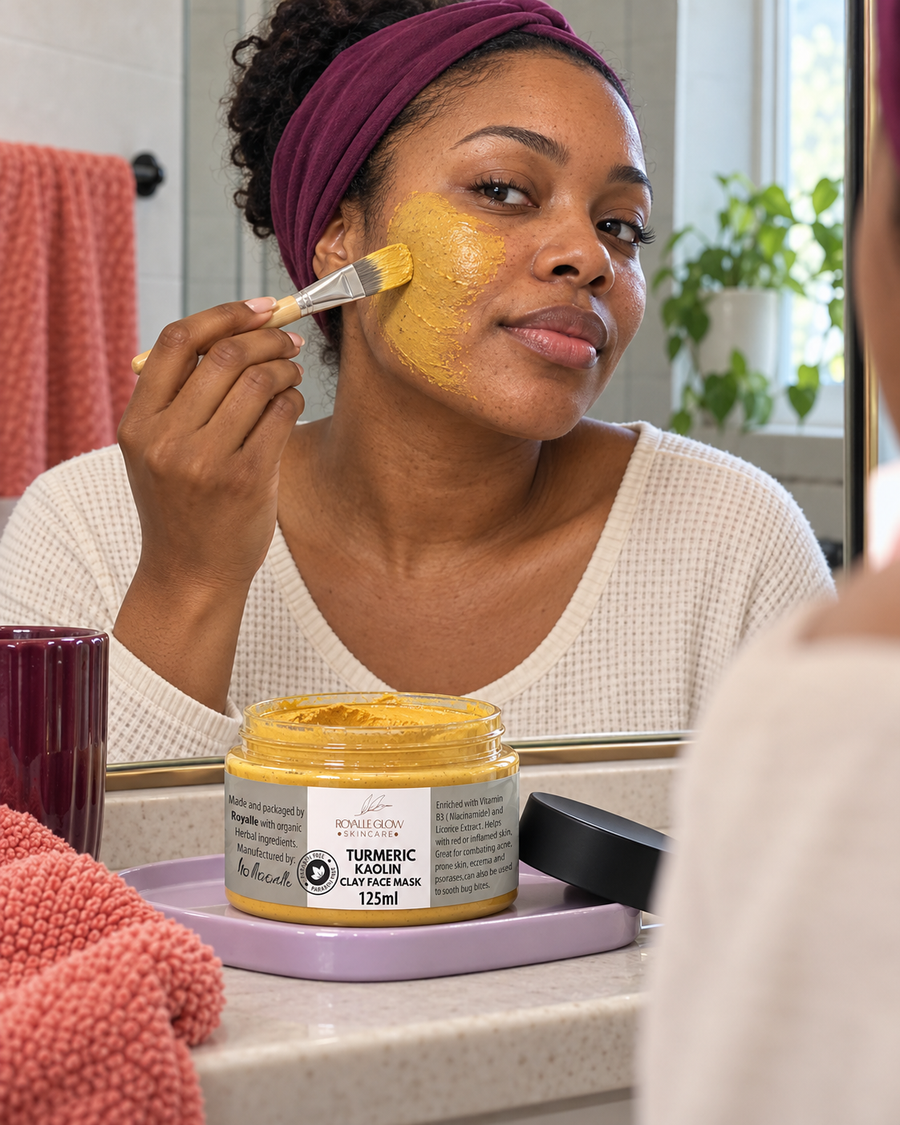 Turmeric Kaolin Clay Face Mask 125ml in an everyday setting