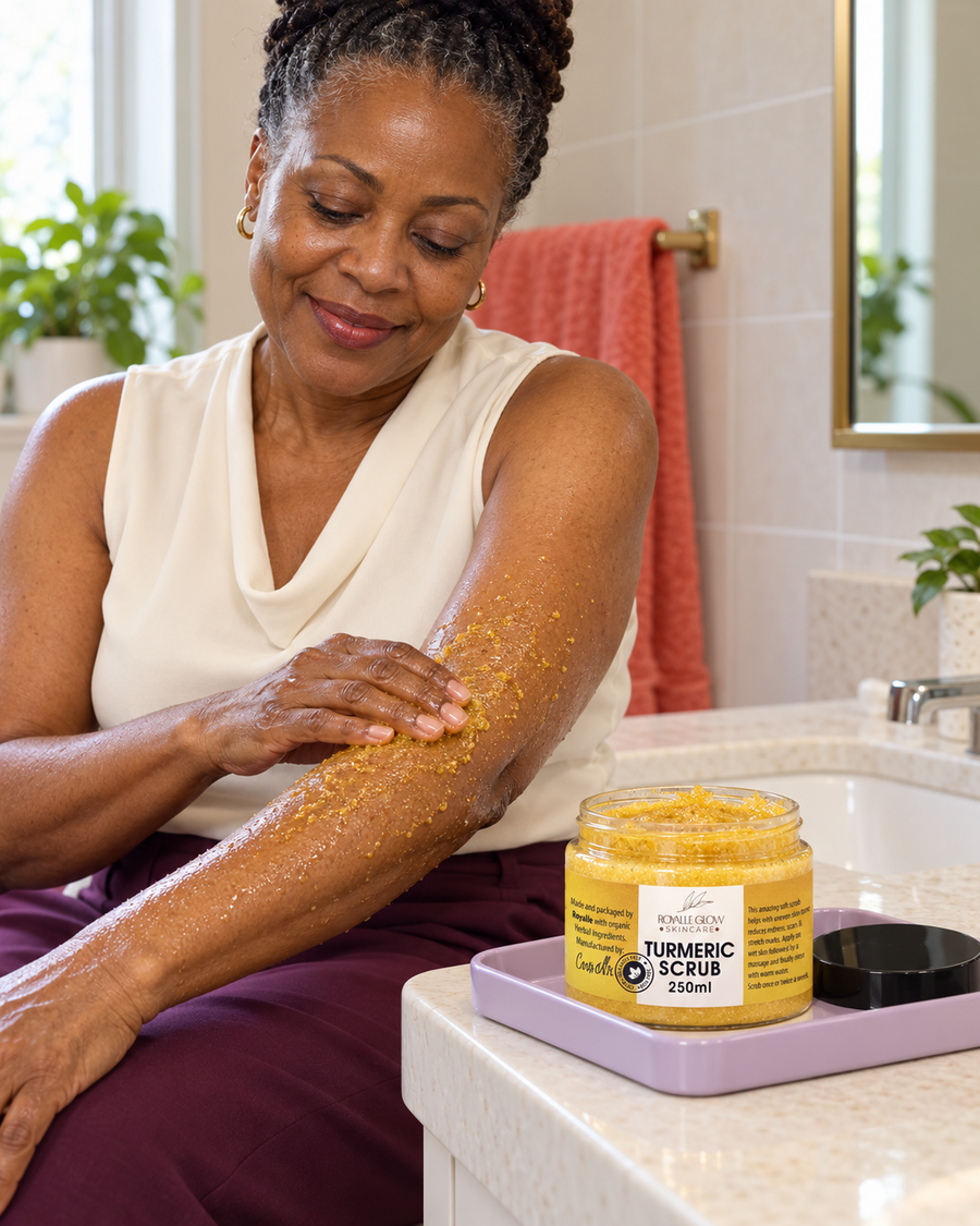 Turmeric Scrub 250g in an everyday setting